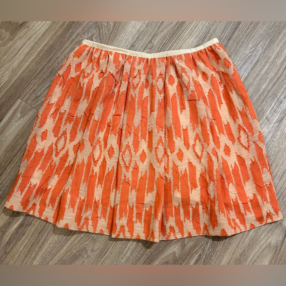 J. Crew Vibrant‎ Orange A-Line Mini Skirt